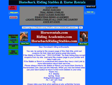 Tablet Screenshot of horserentals.com